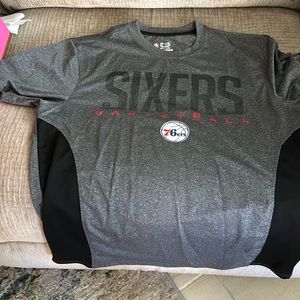 NBA enough ultra game Sixers polyester T-shirt size large brand new